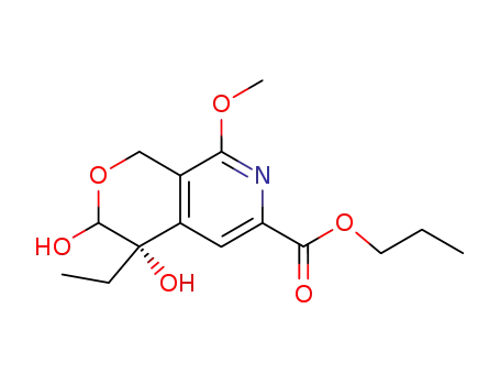 (S)-4-Ethyl-3,4-dihydroxy-8-methoxy-3,4-dihydro-1H-pyrano[3,4-c]pyridine-6-carboxylic acid propyl ester