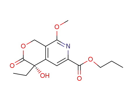 propyl (S)-4-ethyl-3,4-dihydro-4-hydroxy-8-methoxy-3-oxo-1H-pyrano[3,4-c]pyridine-6-carboxylate