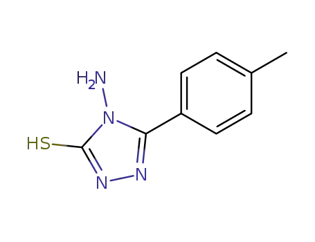 Molecular Structure of 13229-01-1 (4-Amino-5-p-tolyl-4H-[1,2,4]triazole-3-thiol)