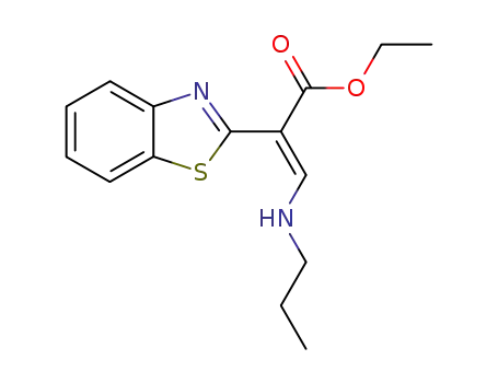 (Z)-2-Benzothiazol-2-yl-3-propylamino-acrylic acid ethyl ester