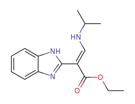 (E)-2-(1H-Benzoimidazol-2-yl)-3-isopropylamino-acrylic acid ethyl ester