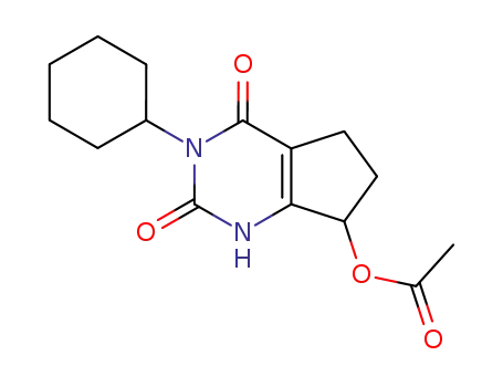 acetic acid 3-cyclohexyl-2,4-dioxo-2,3,4,5,6,7-hexahydro-1H-cyclopentapyrimidin-7-yl ester