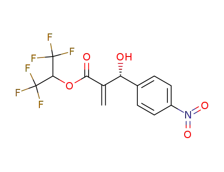 1,1,1,3,3,3-hexafluoropropan-2-yl (R)-3-hydroxy-2-methylene-3-(4-nitrophenyl)-propanoate