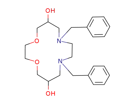8,11-dibenzyl-1,4-dioxa-8,11-diaza-cyclotetradecane-6,13-diol