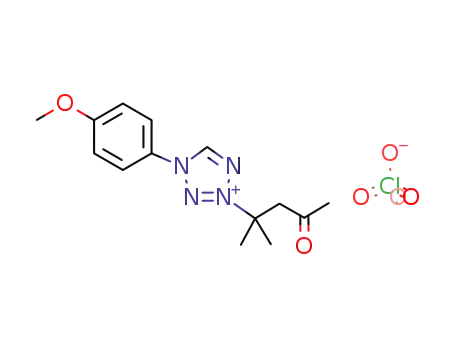 2-(1,1-dimethyl-3-oxo-butyl)-4-(4-methoxy-phenyl)-4H-tetrazol-2-ium; perchlorate