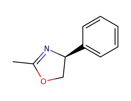 Molecular Structure of 222622-39-1 (Oxazole, 4,5-dihydro-2-methyl-4-phenyl-, (4S)-)