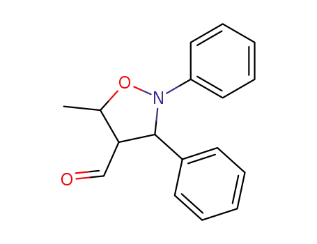 5-methyl-2,3-diphenylisoxazolidine-4-carbaldehyde