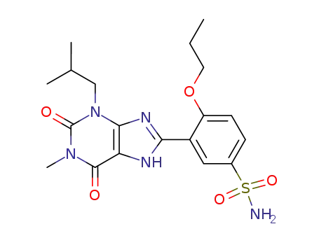 3-(3-isobutyl-1-methyl-2,6-dioxo-2,3,6,7-tetrahydro-1H-purin-8-yl)-4-propoxy-benzenesulfonamide