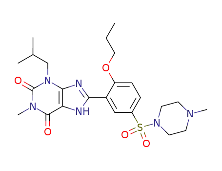 3-isobutyl-1-methyl-8-[5-(4-methyl-piperazine-1-sulfonyl)-2-propoxy-phenyl]-3,7-dihydro-purine-2,6-dione