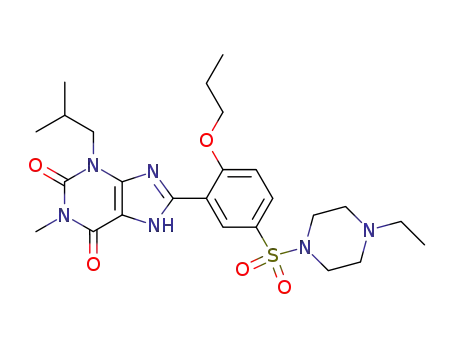 8-[5-(4-ethyl-piperazine-1-sulfonyl)-2-propoxy-phenyl]-3-isobutyl-1-methyl-3,7-dihydro-purine-2,6-dione