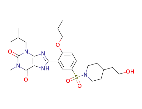 8-{5-[4-(2-hydroxy-ethyl)-piperidine-1-sulfonyl]-2-propoxy-phenyl}-3-isobutyl-1-methyl-3,7-dihydro-purine-2,6-dione