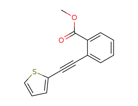 2-(2-(2-thienyl)ethynyl)benzoic acid methyl ester