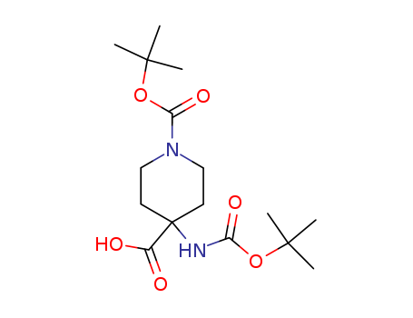 1-[(tert-butoxy)carbonyl]-4-{[(tert-butoxy)carbonyl]amino}piperidine-4-carboxylic acid