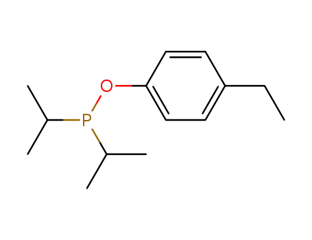 Molecular Structure of 512778-78-8 (Phosphinous acid, bis(1-methylethyl)-, 4-ethylphenyl ester)