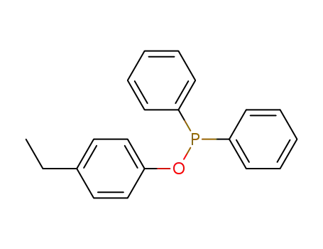 Molecular Structure of 675140-09-7 (Phosphinous acid, diphenyl-, 4-ethylphenyl ester)