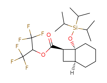 (1RS,6SR,8RS)-1-(triisopropylsiloxy)-8-(1,1,1,3,3,3-hexafluoroisopropoxycarbonyl)bicyclo[4.2.0]octane