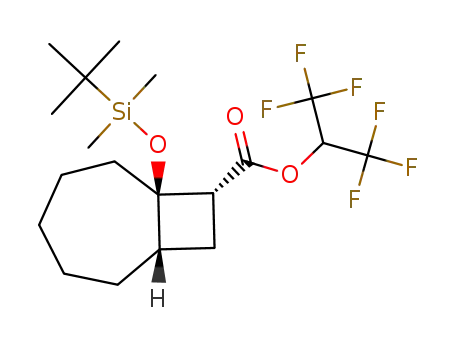 (1RS,7SR,9RS)-1-(tert-butyldimethylsiloxy)-9-(1,1,1,3,3,3-hexafluoroisopropoxycarbonyl)bicyclo[5.2.0]nonane