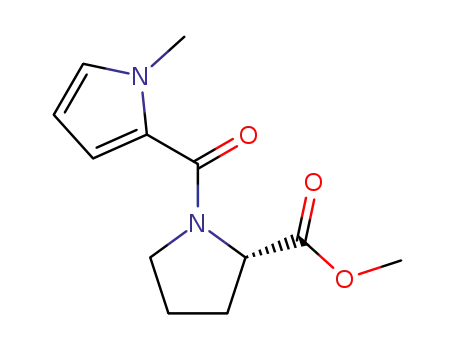 Molecular Structure of 594816-52-1 (L-Proline, 2,3,4,5-tetradehydro-1-methylprolyl-, methyl ester)