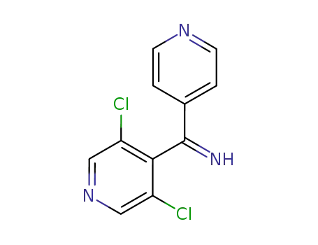 Molecular Structure of 847446-18-8 (4-Pyridinemethanimine, 3,5-dichloro-a-4-pyridinyl-)