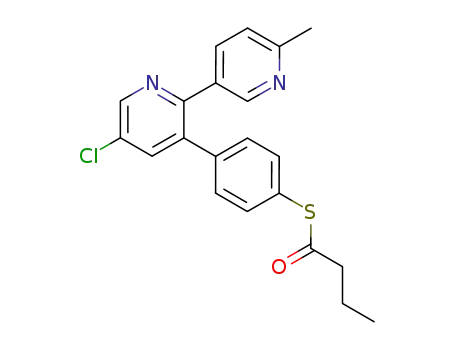 thiobutyric acid S-[4-(5-chloro-6'-methyl-[2,3']bipyridinyl-3-yl)phenyl] ester