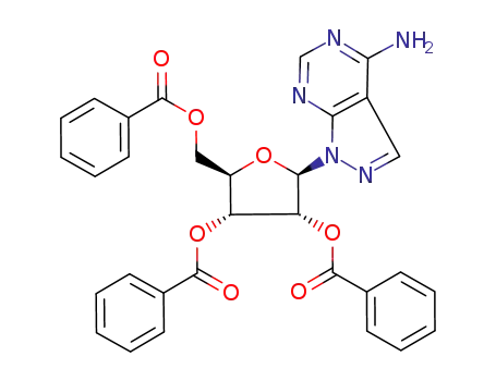 (2R,3R,4R,5R)-2-(4-amino-1H-pyrazolo[3,4-d]pyrimidin-1-yl)-5-((benzoyloxy)methyl)tetrahydrofuran-3,4-diyl dibenzoate