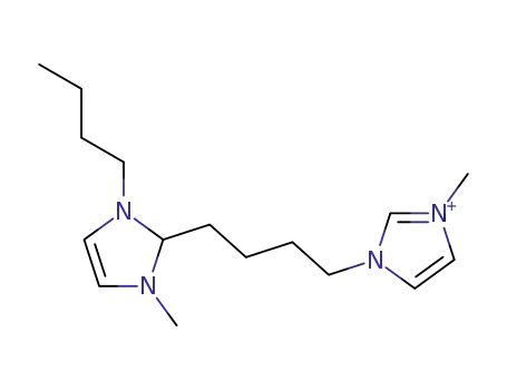 3-[4-(1-butyl-3-methyl-2,3-dihydro-1H-imidazol-2-yl)-butyl]-1-methyl-3H-imidazol-1-ium