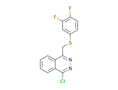 Molecular Structure of 929613-76-3 (Phthalazine, 1-chloro-4-[[(3,4-difluorophenyl)thio]methyl]-)