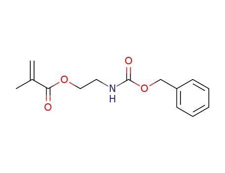 Molecular Structure of 107663-38-7 (2-Propenoic acid, 2-methyl-, 2-[[(phenylmethoxy)carbonyl]amino]ethyl
ester)