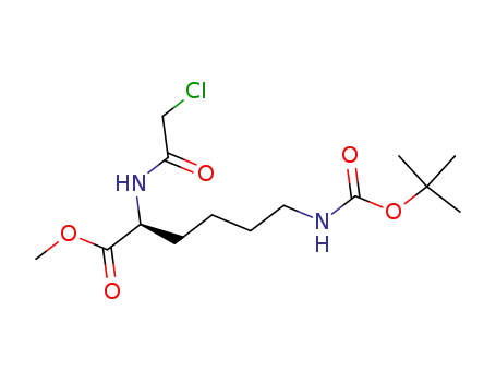 6-tert-butoxycarbonylamino-2-(2-chloro-acetylamino)-hexanoic acid methyl ester