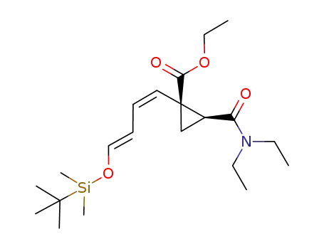(1S,2S)-1-[(1Z,3E)-4-(tert-Butyl-dimethyl-silanyloxy)-buta-1,3-dienyl]-2-diethylcarbamoyl-cyclopropanecarboxylic acid ethyl ester