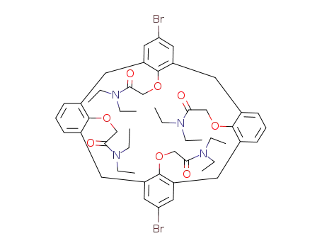 5,17-dibromo-25,26,27,28-tetrakis-(N,N-diethylamino-carbonylmethoxy)-calix[4]arene