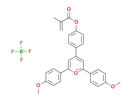 2,6-bis(4-methoxyphenyl)-4-[4-(2-methylacryloyloxy)-phenyl]-pyrylium tetrafluoroborate
