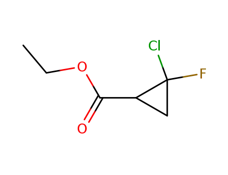 Molecular Structure of 155051-93-7 (ethyl 2-chloro-2-fluorocyclopropanecarboxylate)