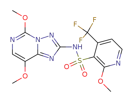 2-methoxy-4-(trifluoromethyl)-N-(5,8-dimethoxy[1,2,4]-triazolo[1,5-c]pyrimidin-2-yl)pyridine-3-sulfonamide
