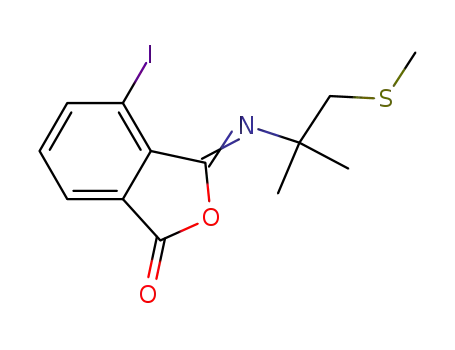 3-(1,1-dimethyl-2-methylthioethylimino)-4-iodo-3H-isobenzofuran-1-one