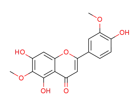 Molecular Structure of 18085-97-7 (5,7-dihydroxy-2-(4-hydroxy-3-methoxy-phenyl)-6-methoxy-chromen-4-one)