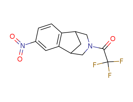 (+/-)-2,2,2-trifluoro-1-(4-nitro-10-aza-tricyclo[6.3.1.02,7]dodeca-2(7),3,5-trien-10-yl)-ethanone
