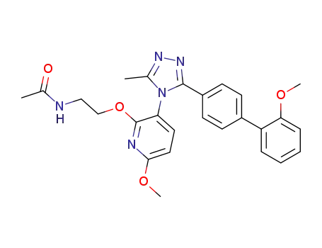 N-[2-({6-methoxy-3-[3-(2'-methoxybiphenyl-4-yl)-5-methyl-4H-1,2,4-triazol-4-yl]pyridin-2-yl}oxy)ethyl]acetamide