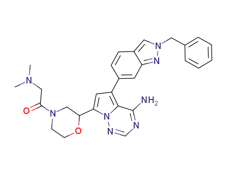 5-(2-benzyl-2H-indazol-6-yl)-7-{4-[(dimethylamino)acetyl]morpholin-2-yl}pyrrolo[2,1-f][1,2,4]triazin-4-amine
