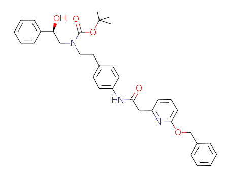 tert-butyl (R)-N-[2-(4-{[2-(6-benzyloxy-2-pyridyl)acetyl]amino}phenyl)ethyl]-N-(2-hydroxy-2-phenylethyl)carbamate