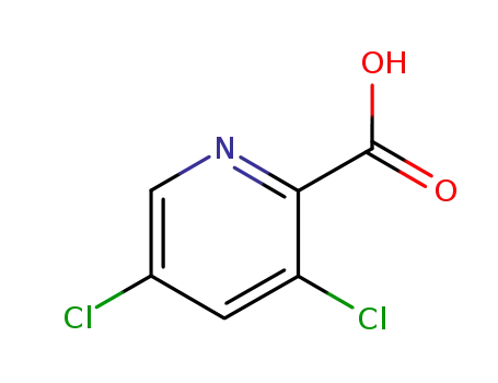 Molecular Structure of 81719-53-1 (3,5-Dichloro-2-pyridinecarboxylic acid)
