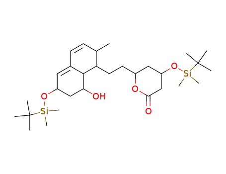 (4R,6R)-6-{2[(1S,2S,6S,8S,8AR)-1,2,6,7,8,8a-hexahydro-6-t-butyldimethylsilyloxy-8-hydroxy-2-methyl-1-naphthyl]ethyl}-tetrahydro-4-t-butyldimethylsilyloxy-2H-pyran-2-one