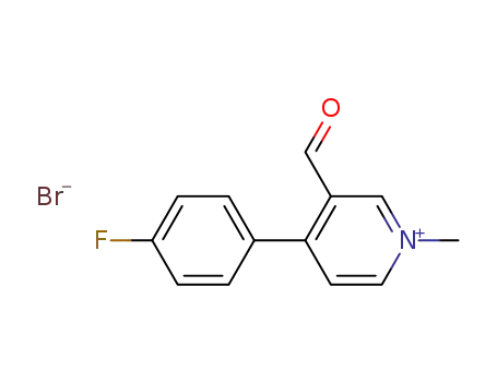 4-p-fluorophenyl-3-formyl-1-methylpyridinium bromide