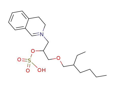 sulfuric acid mono-[2-(3,4-dihydro-isoquinolin-2-yl)-1-(2-ethyl-hexyloxymethy)-ethyl] ester
