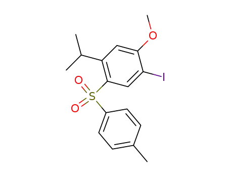 1-iodo-4-isopropyl-2-methoxy-5-(toluene-4-sulfonyl)-benzene