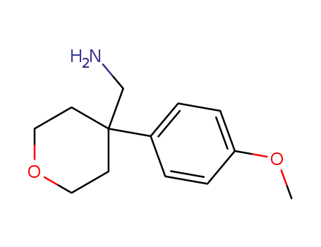 Molecular Structure of 440087-51-4 (1-[4-(4-METHOXYPHENYL)TETRAHYDRO-2H-PYRAN-4-YL]METHANAMINE)