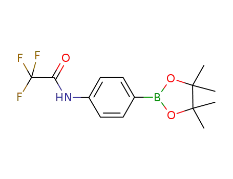 Molecular Structure of 864754-08-5 (2,2,2-TRIFLUORO-N-[4-(4,4,5,5-TETRAMETHYL-[1,3,2]DIOXABOROLAN-2-YL)-PHENYL]-ACETAMIDE)