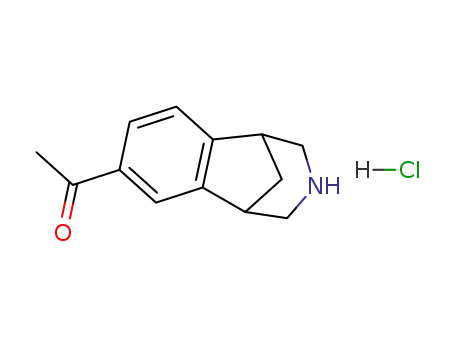 Molecular Structure of 230615-31-3 (Ethanone, 1-(2,3,4,5-tetrahydro-1,5-methano-1H-3-benzazepin-7-yl)-,
hydrochloride)