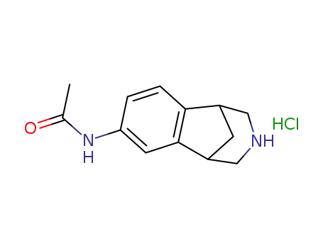 Molecular Structure of 230615-06-2 (Acetamide, N-(2,3,4,5-tetrahydro-1,5-methano-1H-3-benzazepin-7-yl)-,
monohydrochloride)