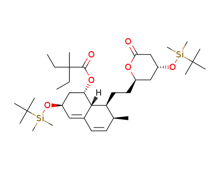 (4R,6R)-6-{2-[(1S,2S,6S,8S,8aR)-1,2,6,7,8,8a-hexahydro-6-t-butyldimethylsilyloxy-8-(2-ethyl-2-methylbutyryloxy)-2-methyl-1-naphthyl]ethyl}tetrahydro-4-t-butyldimethylsilyloxy-2H-pyran-2-one
